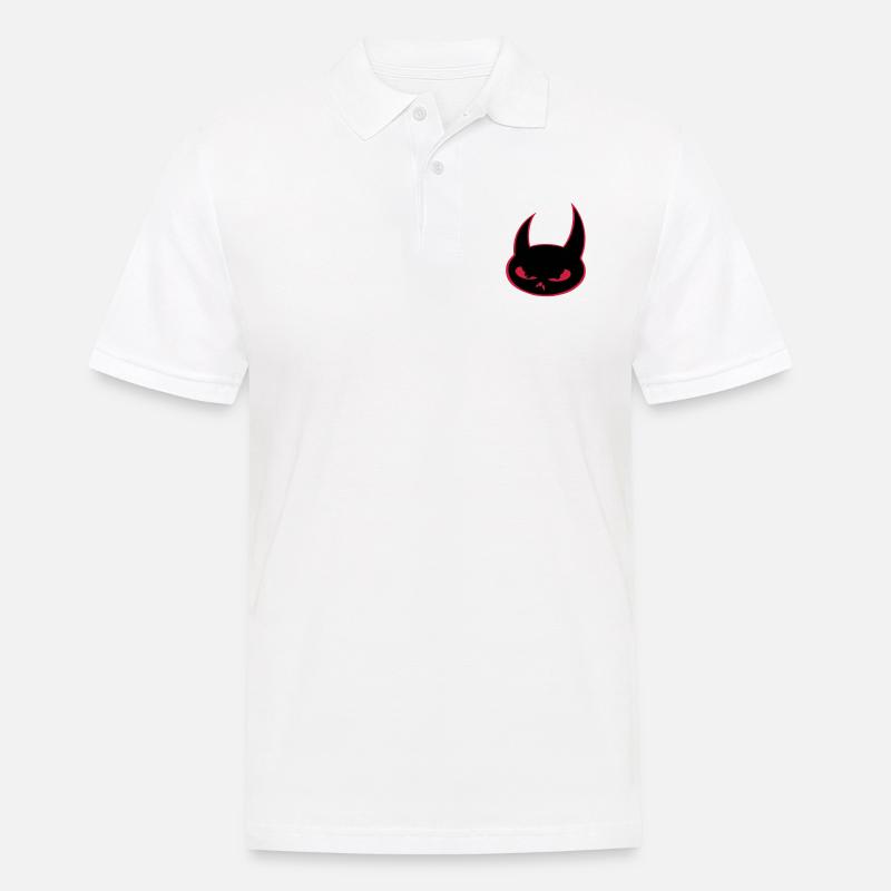 Teufel - Männer Poloshirt - Weiß