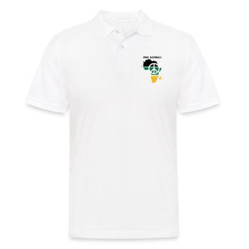 free mandela - Männer Poloshirt - Weiß - Vorne - Kai (181cm)