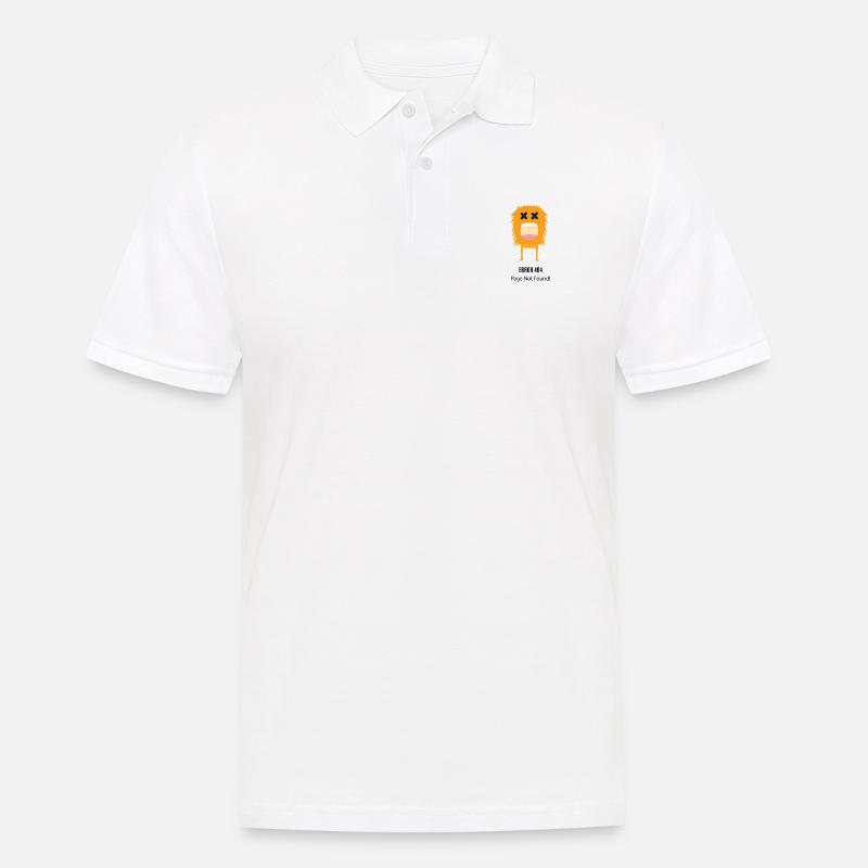 Error 404 - Männer Poloshirt - Weiß