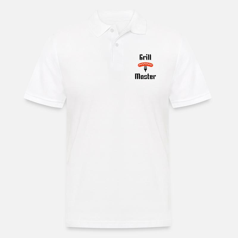 grill master2 - Männer Poloshirt - Weiß
