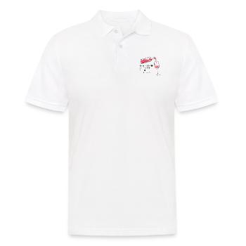 Vin, connaisseur de vin, amateur de vin, idée cadeau - Polo Homme - blanc - Devant - Kai (181cm)