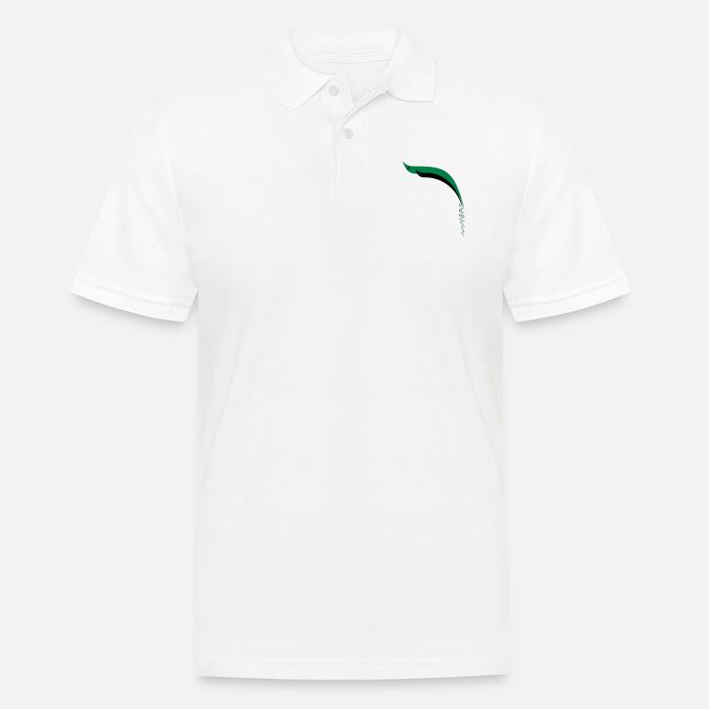 Bubble Fish - Männer Poloshirt - Weiß