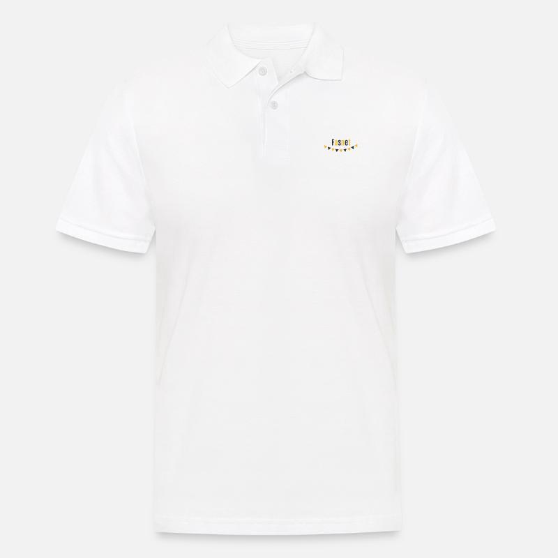 Fasnet - Männer Poloshirt - Weiß