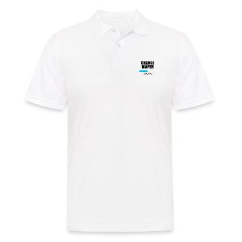 Change Diaper Loading - Männer Poloshirt - Weiß - Vorne - Kai (181cm)