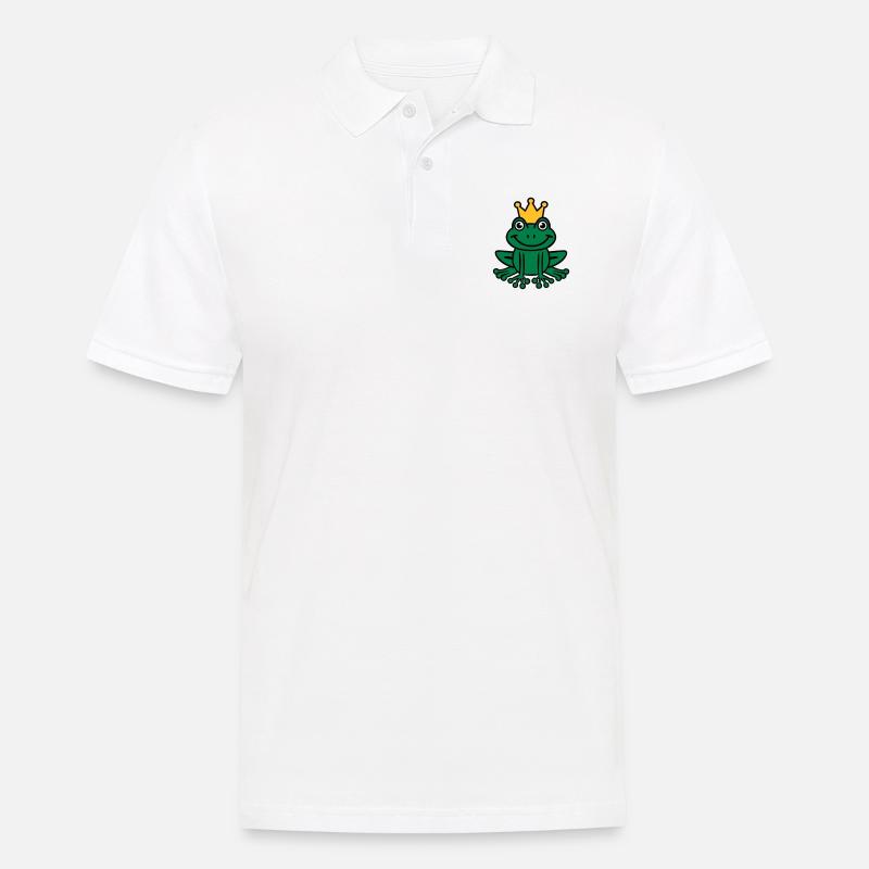 Frosch - Männer Poloshirt - Weiß