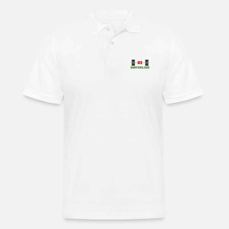DZ Bodybuilder - Männer Poloshirt - Weiß