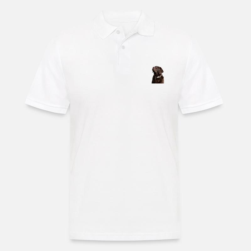 Die Gesetze eines Labradors - Männer Poloshirt - Weiß