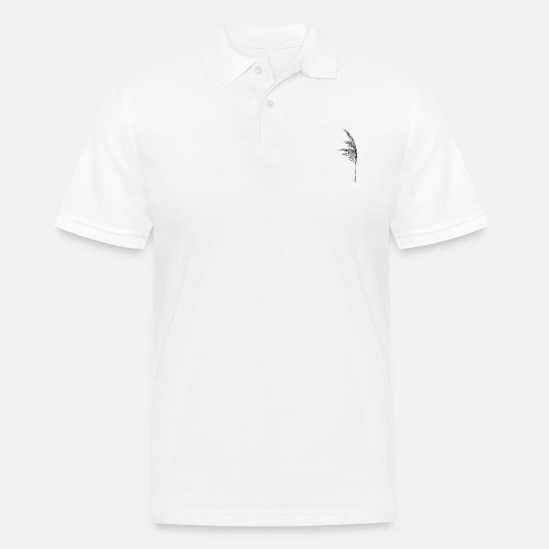 Halm im Wind - Männer Poloshirt - Weiß