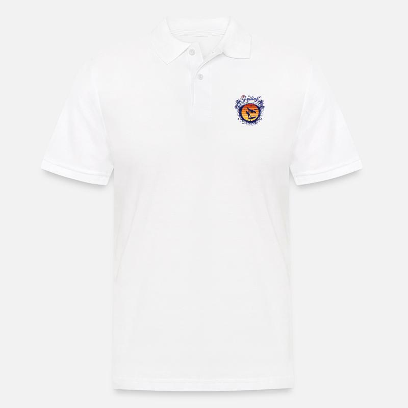 Wing Foiling sky wing Geschenk - Männer Poloshirt - Weiß