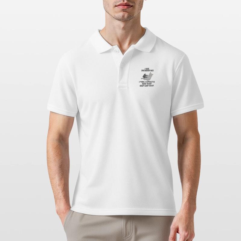 I Are Programmer I Make Computer Beep Bop Coder So Männer Poloshirt