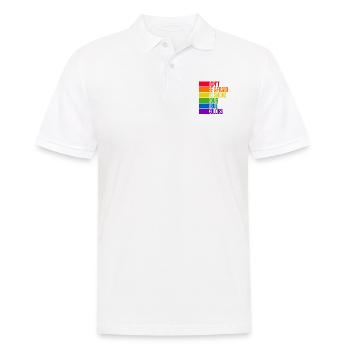Dont Be Afraid To Show Your True Colors Bisexual T - Männer Poloshirt - Weiß - Vorne - Kai (181cm)