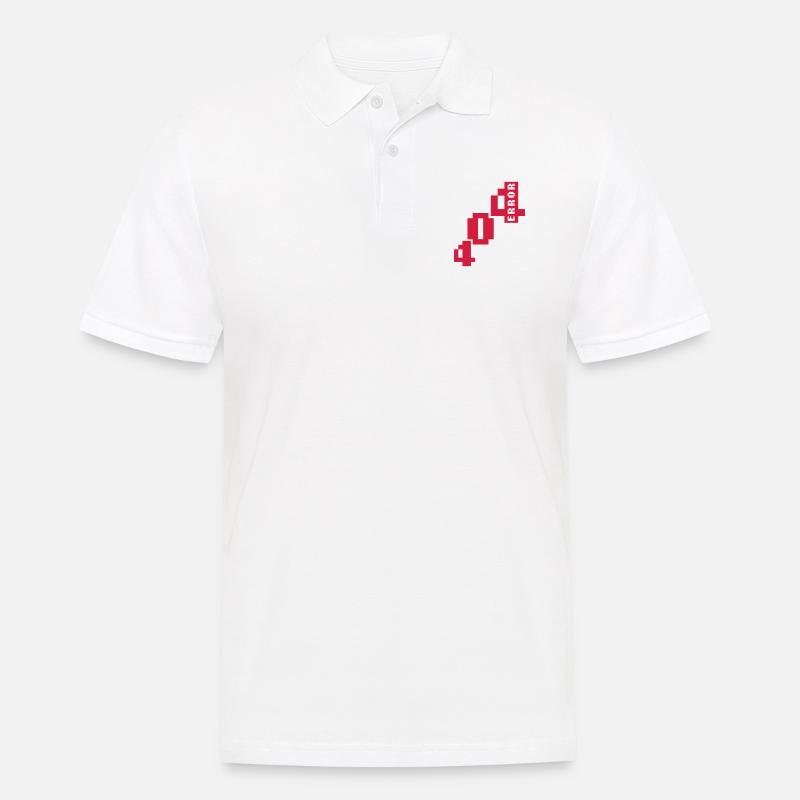 Error 404 Connection Problem - Men's Polo Shirt - white