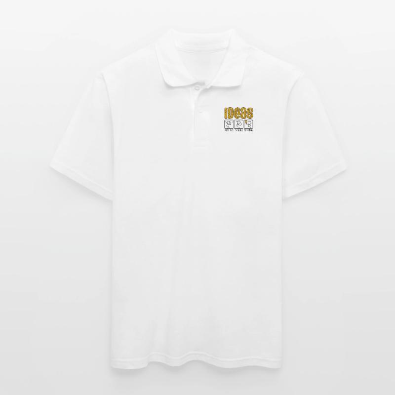 Problem Thinking Stick Figure Solution Thinker Men's Polo Shirt