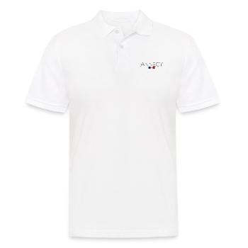 ANNECY FRANKREICH URLAUB SOMMER PARTY (b) - Männer Poloshirt - Weiß - Vorne - Kai (181cm)