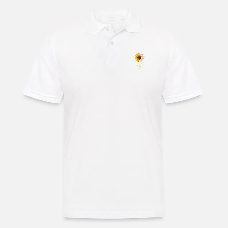 Multiple Sklerose Bewusstsein Sonnenblume MS Liebhaber - Männer Poloshirt - Weiß