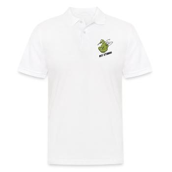 forte abeille moustique - Polo Homme - blanc - Devant - Kai (181cm)