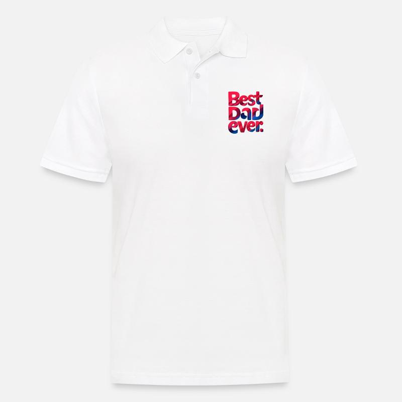 Bester Papa aller Zeiten - Männer Poloshirt - Weiß