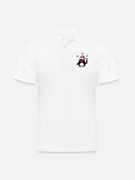 Beach Duck Christmas - Men's Polo Shirt - white