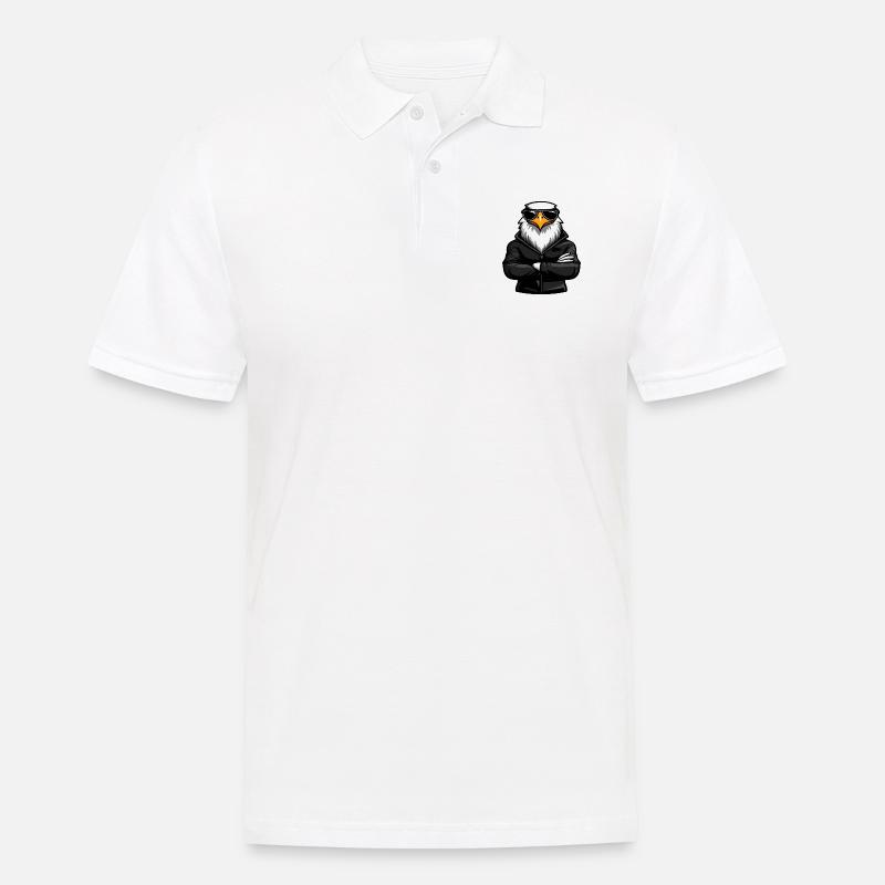 Adler Eagle Comic - Men's Polo Shirt - white
