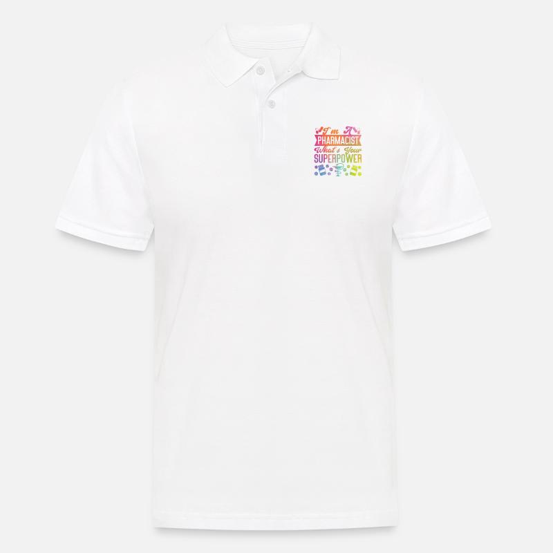 Pharmacy Tech Technician - Männer Poloshirt - Weiß