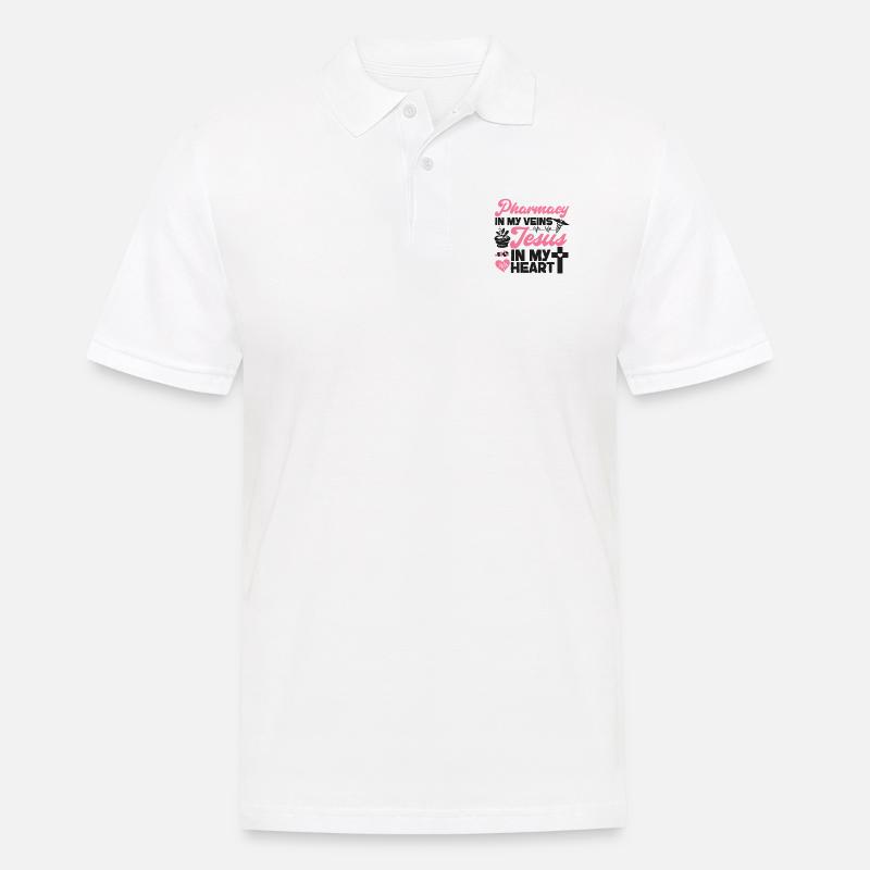 Pharmacy Tech Technician - Männer Poloshirt - Weiß