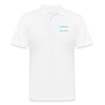 Hundehaare Glitzer - Golden Retriever Geschenk - Männer Poloshirt - Weiß - Vorne - Kai (181cm)