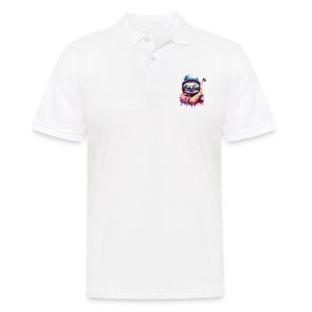 Paresseux, Golfeur, Terrain De Golf, Chiens - Polo Homme - blanc - Devant - Kai (181cm)