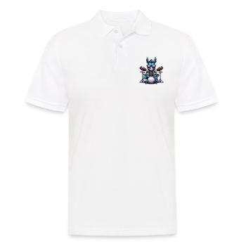Global - Noir sans Japon Modèle - Polo Homme - blanc - Devant - Kai (181cm)