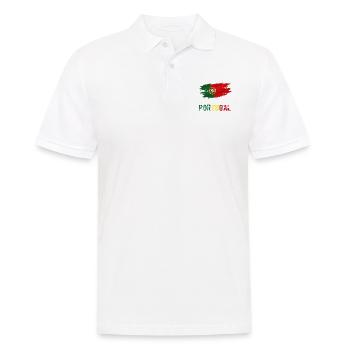 Flag Patriot Gift Home Country Flag Portugal - Men's Polo Shirt - white - Front - Kai (181cm)