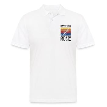 Bassoon for bassoon reed and bassoonist - Men's Polo Shirt - white - Front - Kai (181cm)