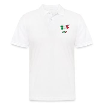 Flag Patriot Gift Home Country Flag Italie - Polo Homme - blanc - Devant - Kai (181cm)