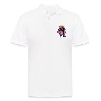 Corbeau Corbeau Bande dessinée cool - Polo Homme - blanc - Devant - Kai (181cm)