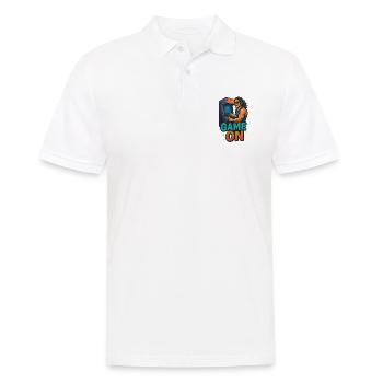 Puissance Arcade - Polo Homme - blanc - Devant - Kai (181cm)