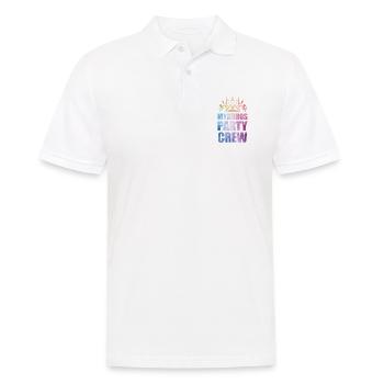 Dicton de l’équipe de fête de Mykonos - Polo Homme - blanc - Devant - Kai (181cm)