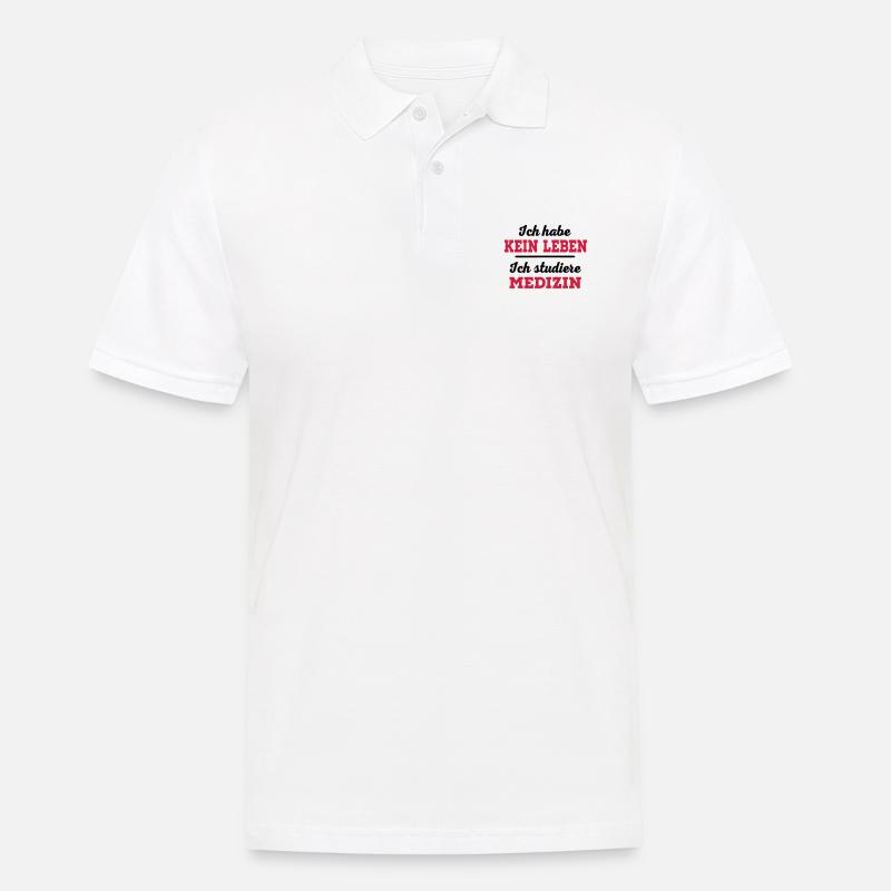 Medizin - Männer Poloshirt - Weiß