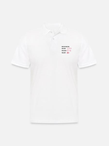 verliebt - Männer Poloshirt - Weiß