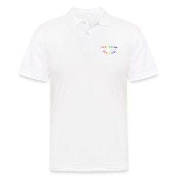 SHALOM ARC-EN-CIEL - 2 COURBES - Polo Homme - blanc - Devant - Kai (181cm)
