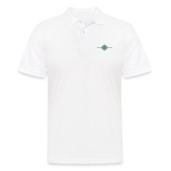 Computer Chip Digital Sensor - Männer Poloshirt - Weiß - Vorne - Kai (181cm)