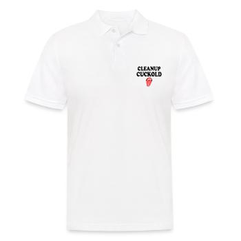 cuckold - Men's Polo Shirt - white - Front - Kai (181cm)