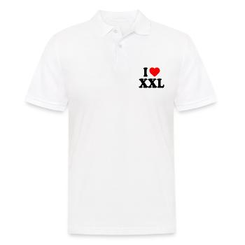 I love xxl - Men's Polo Shirt - white - Front - Kai (181cm)