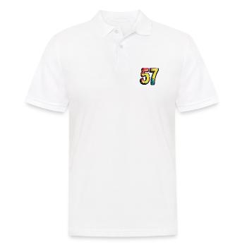 57 Symbole numérique - Polo Homme - blanc - Devant - Kai (181cm)