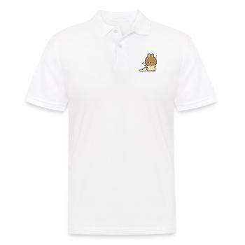 Sleepy Bunny - Men's Polo Shirt - white - Front - Kai (181cm)