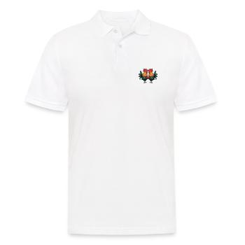 Hahn Paar Valentinstag - Männer Poloshirt - Weiß - Vorne - Kai (181cm)