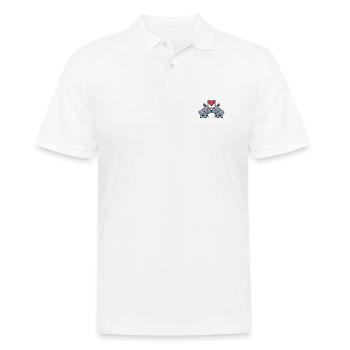 Rhino Couple Saint-Valentin - Polo Homme - blanc - Devant - Kai (181cm)