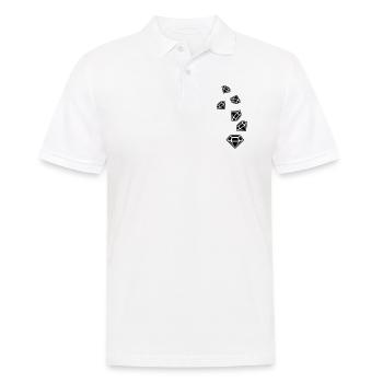 Diamond Icon Silhouette - Men's Polo Shirt - white - Front - Kai (181cm)