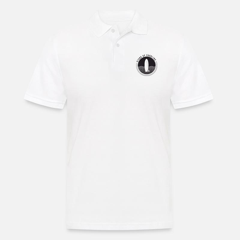 Stand Up Paddle - Männer Poloshirt - Weiß