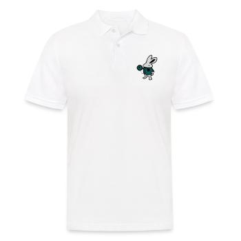Lapin + Horloge - Polo Homme - blanc - Devant - Kai (181cm)