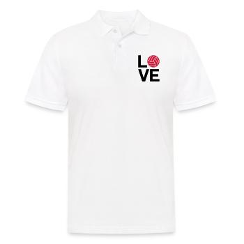 love volleyball - Polo Homme - blanc - Devant - Kai (181cm)