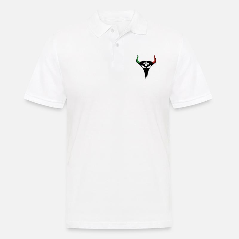 Baskische Stier - Männer Poloshirt - Weiß