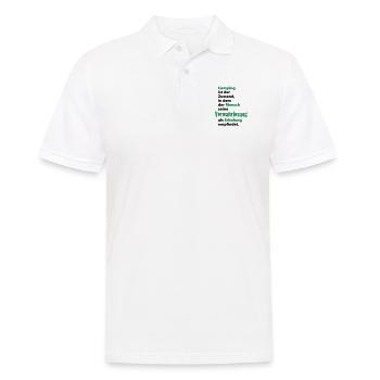 Camping Verwahrlosung Zuhause Zelten Urlaub Ferien - Männer Poloshirt - Weiß - Vorne - Kai (181cm)